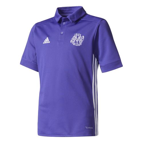 Adidas - Maillot junior Olympique de Marseille Third 2017/2018 - 11/12 ans - gris/blanc