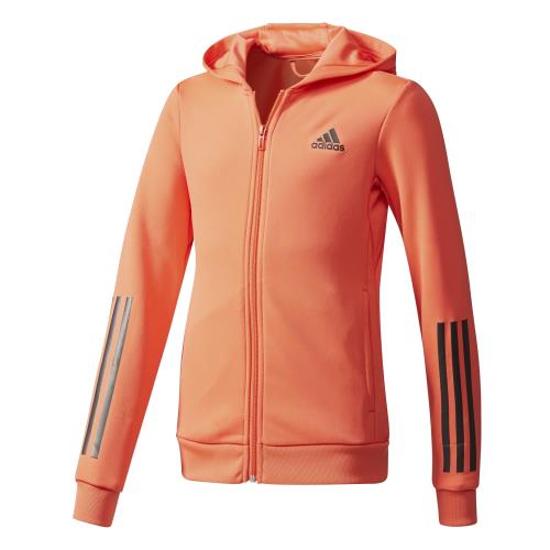 Adidas - Veste à capuche junior adidas training Full Zip - 14/15 ans - rose orangé/noir