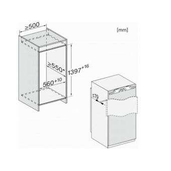 MIELE Réfrigérateur encastrable 1 porte K 7434 E