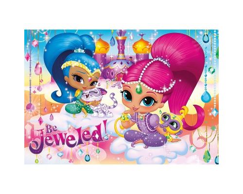Puzzle 104 Pièces : Puzzle Brillant - Shimmer & Shine, Clementoni
