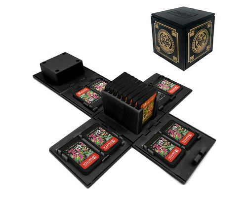 Etui et protection gaming Wisetony 【Nom du magasin:®】Boîtes de rangement  avec 16 poches pour jeux Nintendo Switch - Noir,One Piece
