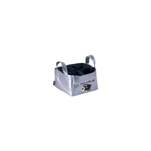 Casier Salle De Bain Vinyle Pm - Maquillage - Argent