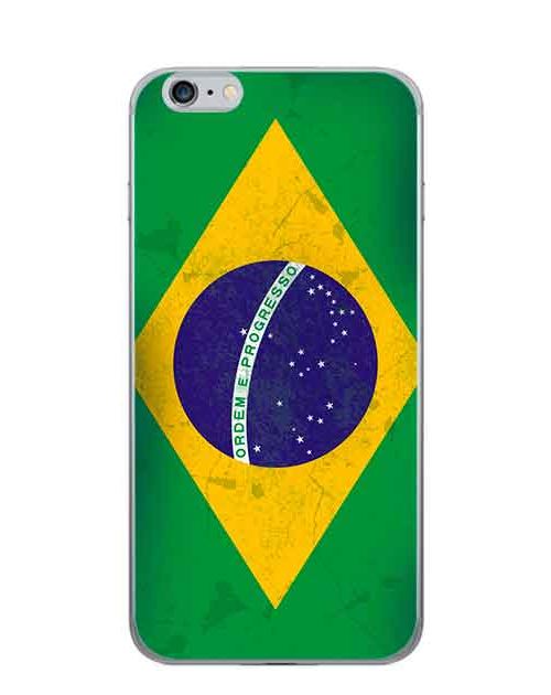 Coque Drapeau Brésil vintage pour Apple iphone 6 Plus-5.5 pouce