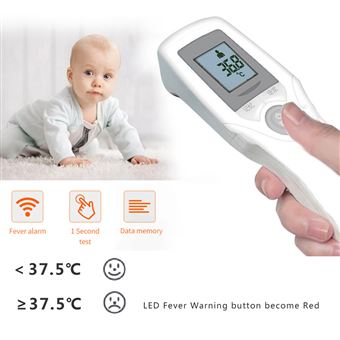 Thermomètre GENERIQUE Thermomètre frontal pour bébé adulte thermomètre  temporel du corps infrarouge numérique - multicolore