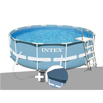 Kit Piscine Tubulaire Prism Frame Ronde 3 66 X 1 22 M Bache De Protection Intex Piscine Achat Prix Fnac