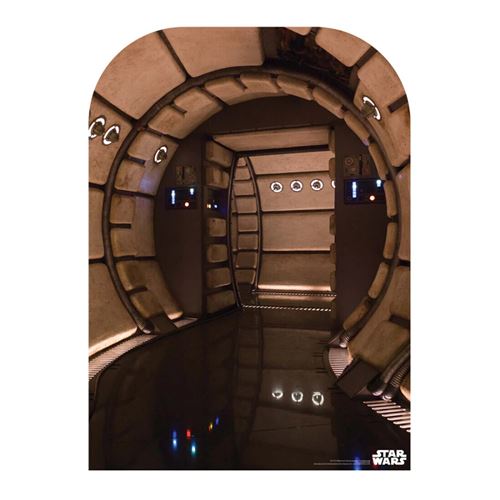 Figurine en carton petite taille Star Wars Décor couloir du Faucon Millenium Haut 130 CM