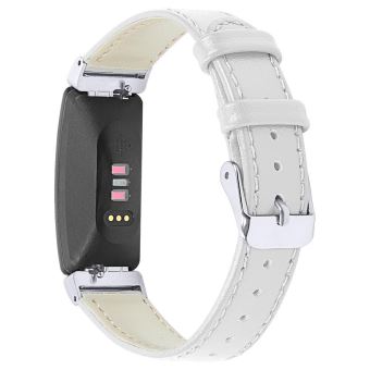 Fitbit Inspire Et Inspire HR Bracelets Double Tour Cuir Horween, Noir