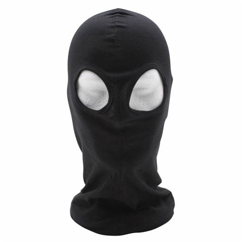 Cagoule chouette adx coton noir (taille unique)