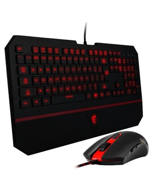 Clavier et Souris Gaming MSI 956-04ES205-101 LED USB Noir
