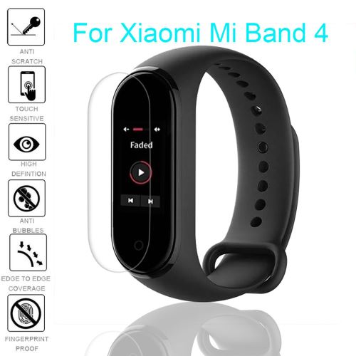 2pc PARFAITEMENT Effacer souple Hydrogel écran HD Film de protection pour Xiaomi Mi Band 4 @uiao