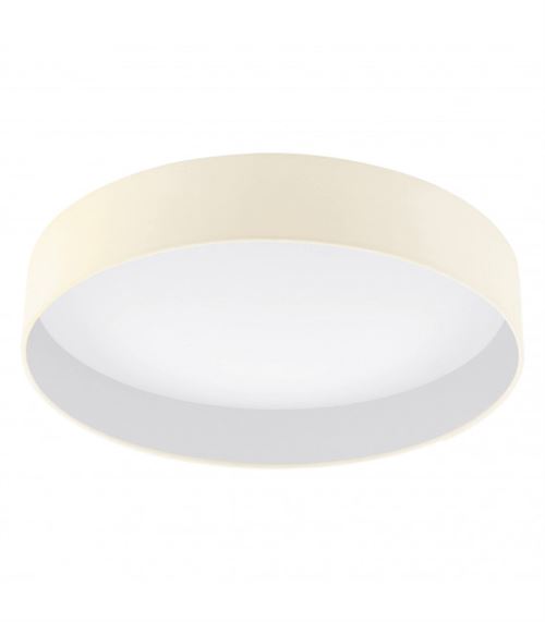 Plafonnier PALOMARO blanc Diamètre 50 Cm abat jour crème