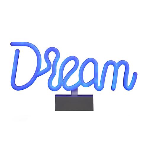 Artgeist Bleu Lampe Led Effet Néon "Dream" 31Cm