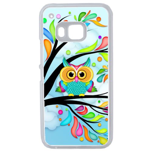 Coque Hiboux Arbre Colors Compatible Htc One 2 M9 Transparent