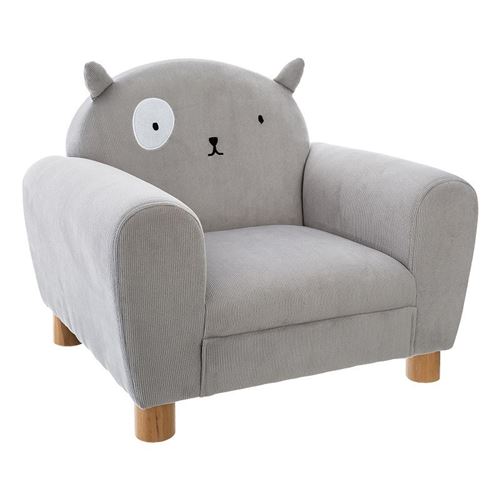 Atmosphera Gris Fauteuil Enfant Oreilles Chat