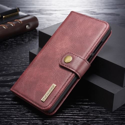 Etui en PU détachable 2-en-1 divisible rouge pour votre Huawei P30