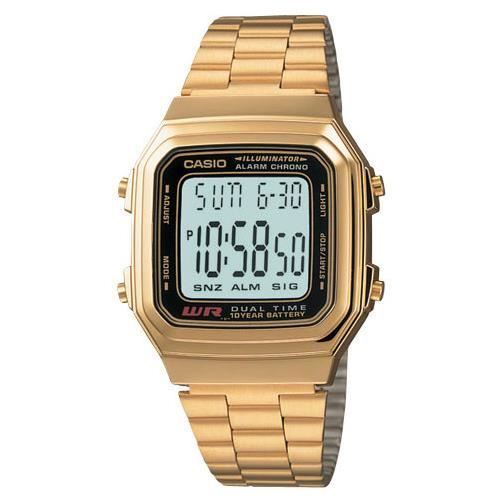 Montre - Casio - A178Wga-1A - Doré - Quartz - Digital