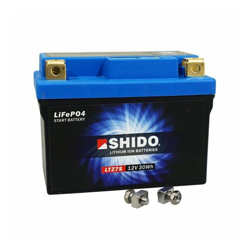 Batterie 12v 2,4 ah ltz7s shido lithium ion prete a l'emploi (lg113xl69xh105) remplace ytz7s