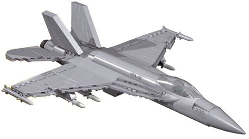 Cobi kit de construction avion Super Fornet argent 555-pièces