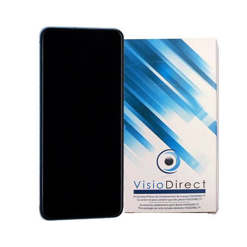 Visiodirect Ecran Complet Compatible Avec Samsung Galaxy S20 Sm-G980F Gh82-22131D 6.2 Bleu Ecran LCD Et Vitre Tacile Sur Chassis