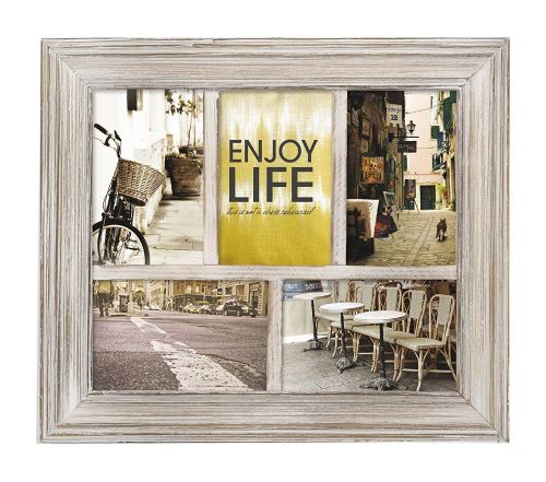 Zep 71y46 Goias Multi Vues Pour 5 Photos Bois Beige/gris/noir 10 X 15 Cm