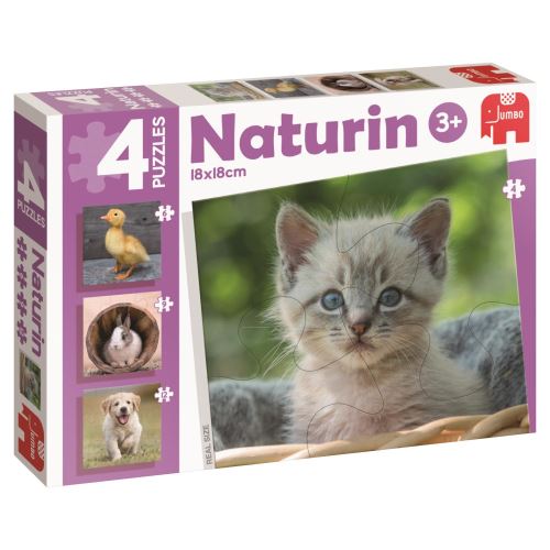 Diset 4 puzzles animaux naturin photo 69978