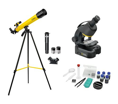 Kit Télescope + Microscope NATIONAL GEOGRAPHIC pour Débutants