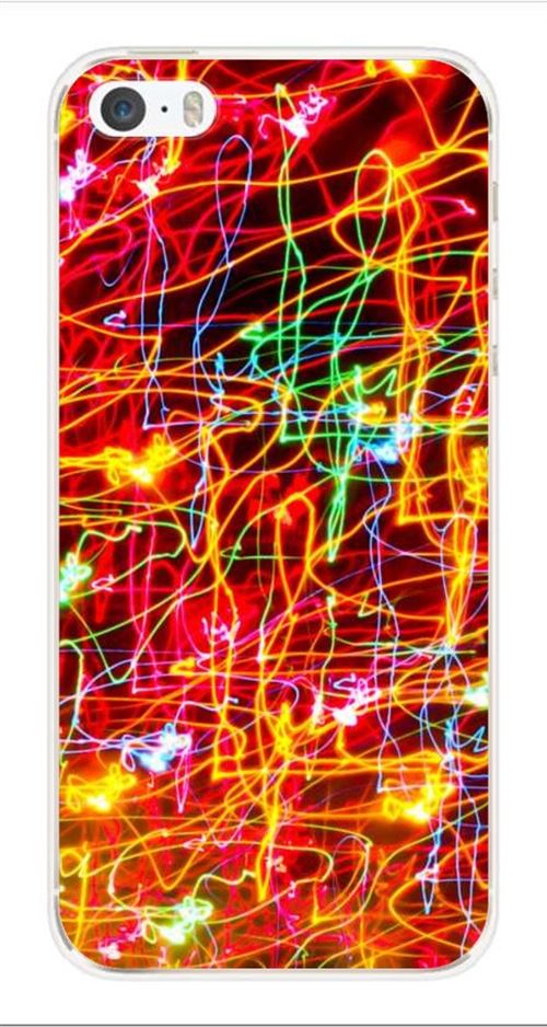 Coque en silicone imprimée compatible iPhone 5 iPhone 5S Light