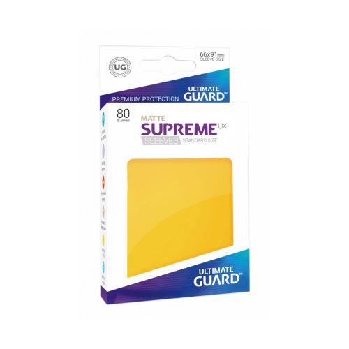 Ultimate Guard - 80 pochettes Supreme UX Sleeves taille standard Jaune Mat