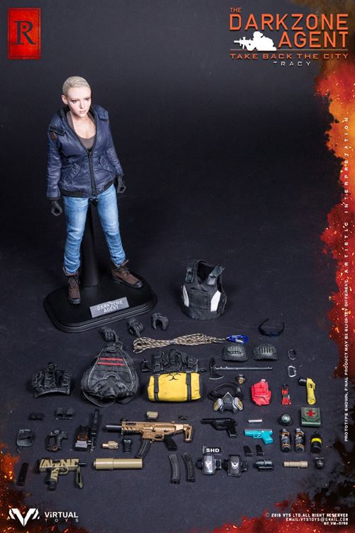 Figurine VTS Toys VM-019R - The Darkzone Agent - Tracy R Version