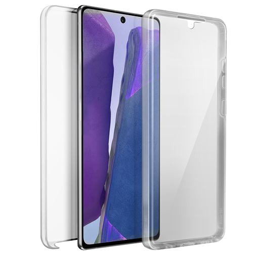 Avizar Coque pour Samsung Galaxy Note 20 Arrière Rigide + Avant Souple Antichoc Transparent