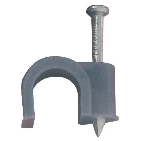 Pontet rigide gris Dhome - Diamètre 10 mm - Vendu par 20