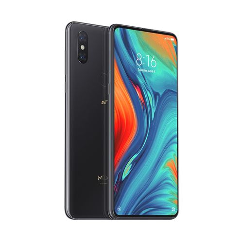 Xiaomi MI Mix 3 - 4G smartphone - double SIM - RAM 6 Go / Mémoire interne 128 Go - écran OEL - 6.39 - 2340 x 1080 pixels - 2x caméras arrière 12 MP, 12 MP - 2x front cameras 24 MP, 2 MP - noir onyx