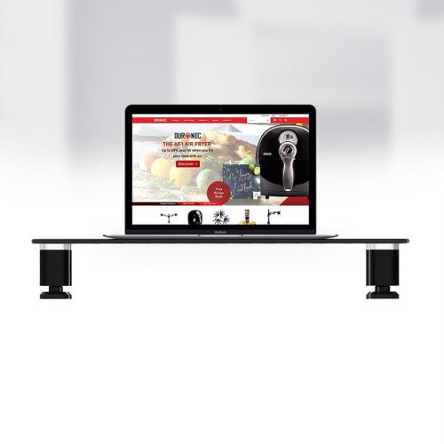 Duronic Dm051 Rehausseur D Ecran Support En Verre Pour Ecran