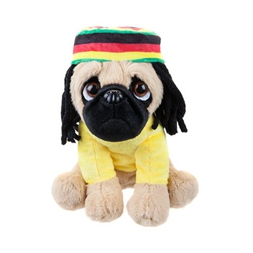 Kamparo chien en peluche rasta 20 cm jaune