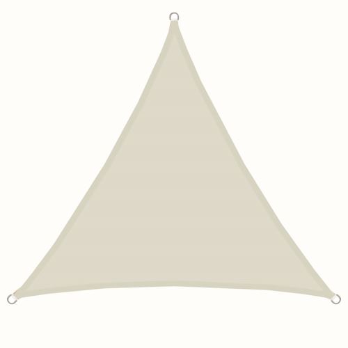 AMANKA Voile d'ombrage 3x3x3m en polyester hydrofuge protection du soleil UPF50+ toile triangulaire