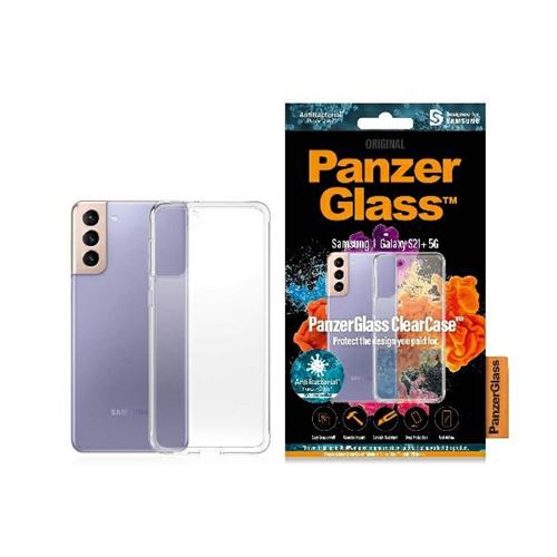 PanzerGlass ClearCase - Achterzijde behuizing voor mobiele telefoon - thermoplastic polyurethaan (TPU) - transparant - voor Samsung Galaxy S21+ 5G