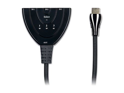 D2 Diffusion - Commutateur Vidéo/Audio - 3 X Hdmi - De Bureau