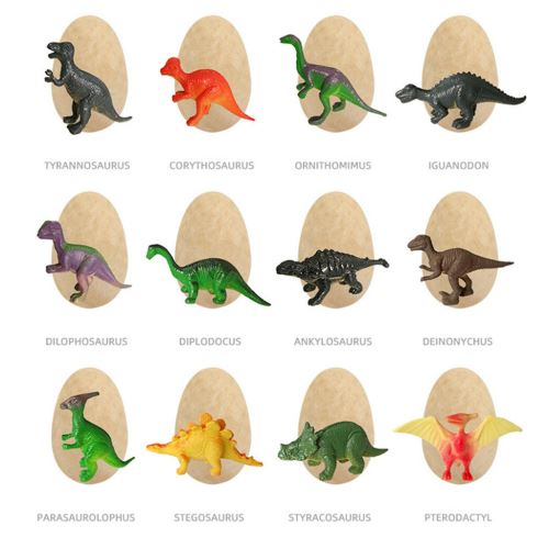 Generic - Jouets dinosaure Dino Eggs Kit cadeaux pour enfants ouvert 12  unique dinosaure Oeufs mignons de dinosaures - Poupées - Rue du Commerce