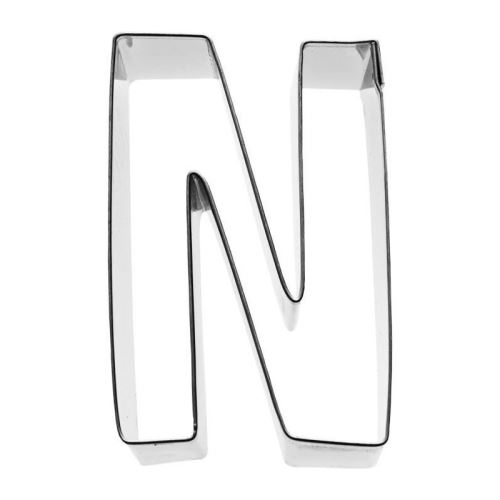 KARIS Emporte-piece Lettre N Birkmann T.1.7 - Inox - 6 cm - PG rouge