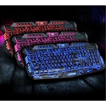 Clavier USB lumineux AZERTY, Claviers filaires