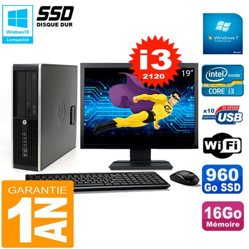 Acheter Pc hp compaq 8300 sff ecran 19' core i3-2120 ram 16go disque 960 go ssd wifi w7 État correct - 319,00 € Pc hp compaq 8300 sff ecran 19' core i3-2120 ram 16go disque 960 go ssd wifi w7 État correct - Hewlett-Packard reconditionné disponible sur Fnac