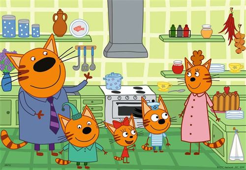 Puzzles 2x24 p - A la maison avec les Kid-E-Cats
