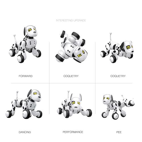 Chien Robot, okk Chien Robot Programmable avec Télécommande pour Chanter  Danser, Chien Robot interactif à Commande vocale, Cadeau de Noël pour  garçons Filles : : Jeux et Jouets