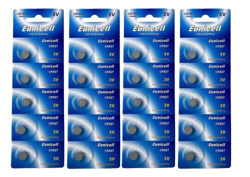 EUNICELL - Lot de 20 PILES Lithium CR927 3 volts