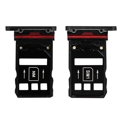 Tiroir carte SIM Huawei Mate 20 Pro Tiroir adaptateur de remplacement noir