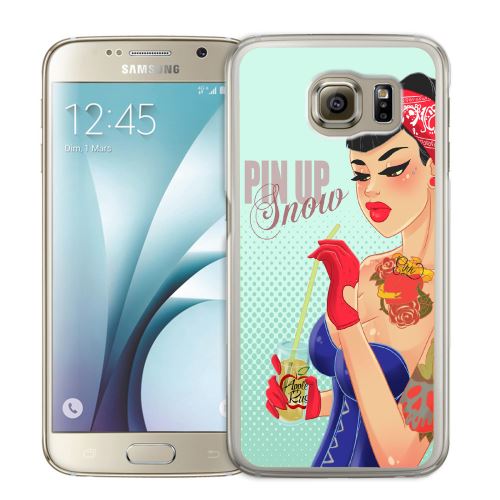 Coque pour Samsung Galaxy S7 princesse disney blanche neige pinup