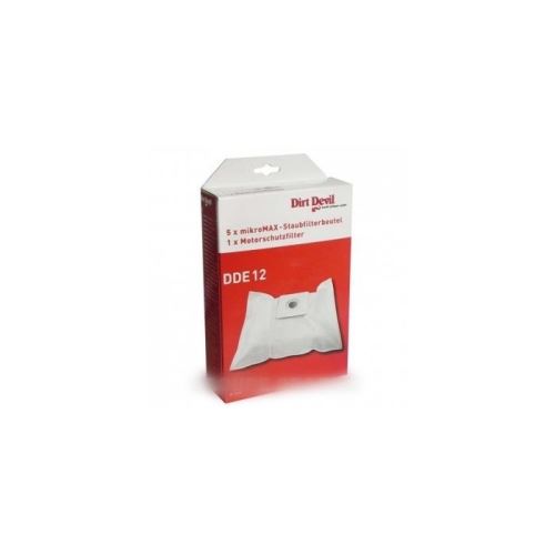 5x sacs +1 filtre moteur pour m7075 pour aspirateur dirt devil handy - 9538634