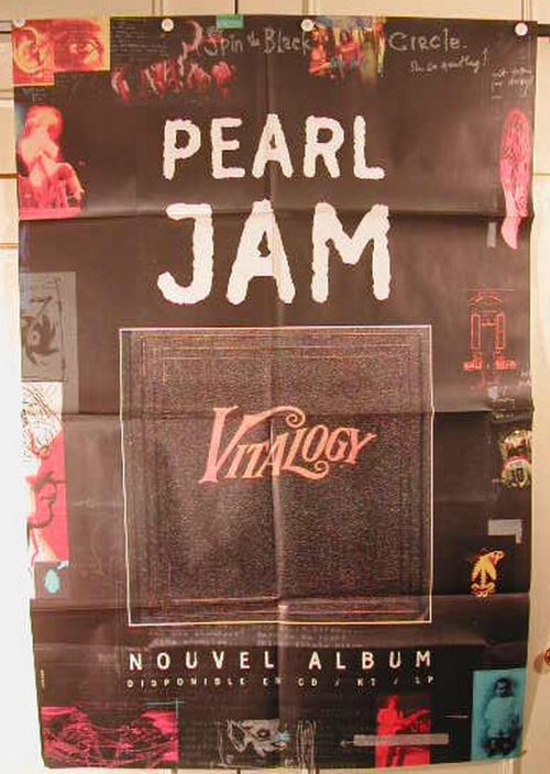 Pearl Jam - affiche pliée - 78x120 cm - AFFICHE / POSTER