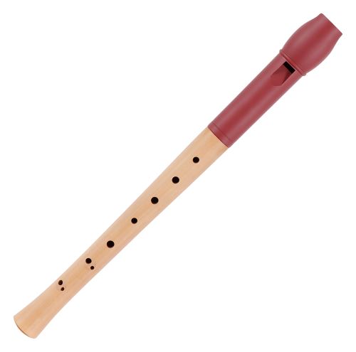 Classic Cantabile Pivella flûte à bec, rouge, avec doigté baroque