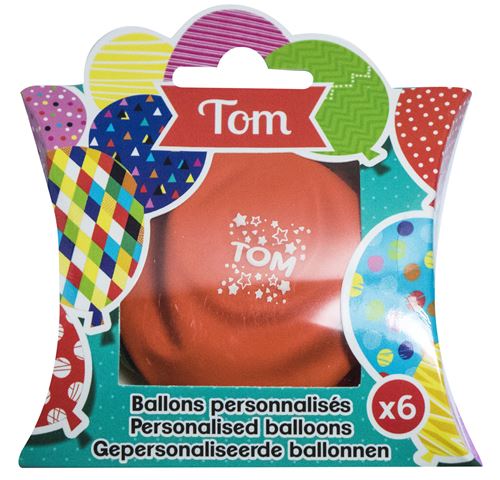 Ballons de baudruche prénom Tom